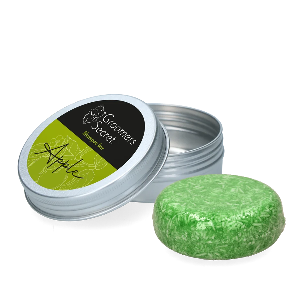 Shampoo solido con balsamo e profumo di mela, 60 g – Groomers Secret Shampoo Bar Appel - immagine 1