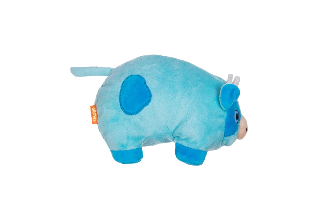 Peluche per cani con fischietto grande – Growl Trofflers Moo Moo la Mucca - immagine 2