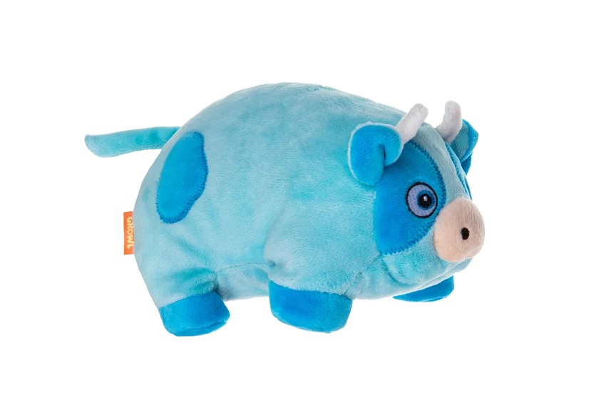 Peluche per cani con fischietto grande – Growl Trofflers Moo Moo la Mucca - immagine 3