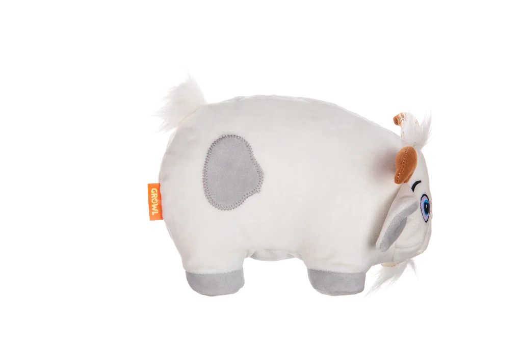 Peluche per cani con fischietto grande – Growl Trofflers Bleaty la Capra - immagine 2
