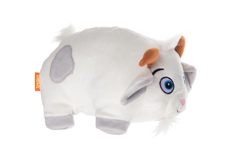 Peluche per cani con fischietto grande – Growl Trofflers Bleaty la Capra - immagine 3
