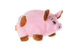 Peluche per cani con grande squeaker – Growl Trofflers Oinkers il Maialino - immagine 3