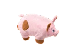 Peluche per cani con grande squeaker – Growl Trofflers Oinkers il Maialino - immagine 4