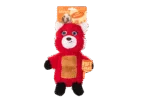 Peluche per cani a forma di panda rosso con tappetino sonoro e squeak – Growl Belly Boomerz Riley il Panda Rosso