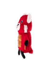 Peluche per cani a forma di panda rosso con tappetino sonoro e squeak – Growl Belly Boomerz Riley il Panda Rosso - immagine 3