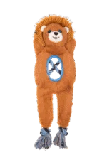 Giocattolo da tiro in peluche e corda con 2 squeaker – Growl Jungle Tugz Louie il Leone - immagine 2