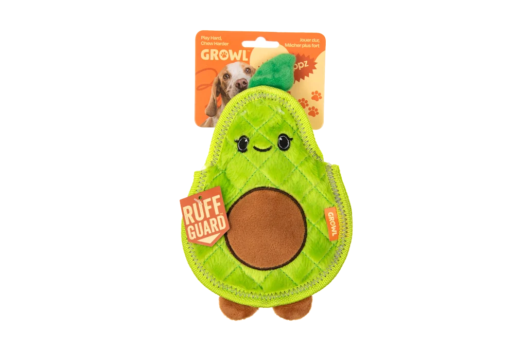 Giocattolo per cani con tre squeak – Growl Flip Floppz Ava l’Avocado - immagine 1