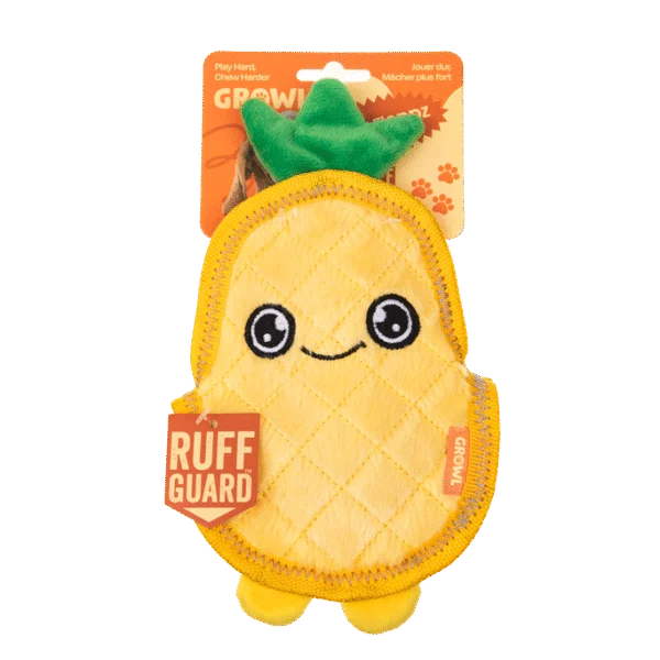 Gioco per cani con tre squeaker – Growl Flip Floppz Penny l’Ananas