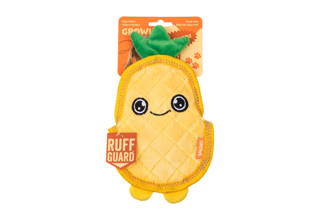 Gioco per cani con tre squeaker – Growl Flip Floppz Penny l’Ananas - immagine 1