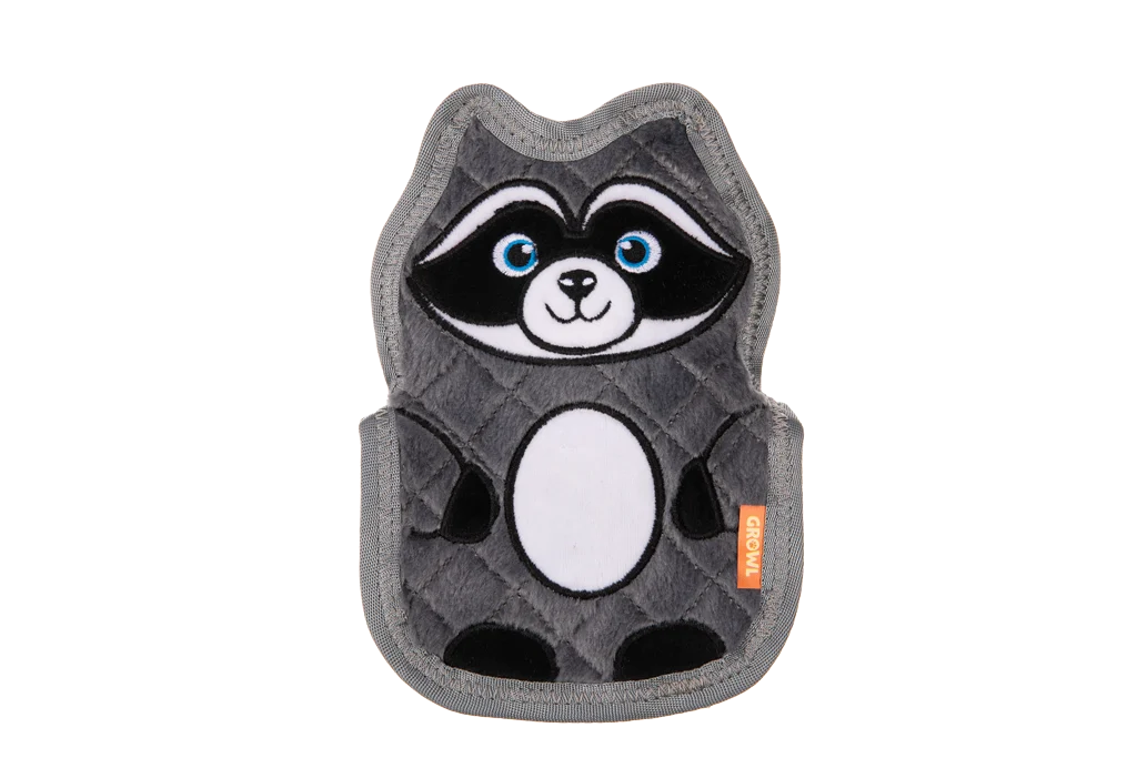 Gioco per cani con tre squeaker – Growl Flip Floppz Randy il procione - immagine 2