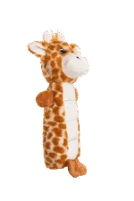 Peluche per cani con area squittente e squeaker – Growl Belly Busters Ginny la giraffa - immagine 3