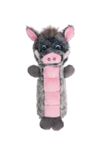 Peluche per cani con superficie squittente e squeaker – Growl Belly Busters Wally il maiale - immagine 2