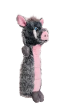 Peluche per cani con superficie squittente e squeaker – Growl Belly Busters Wally il maiale - immagine 3