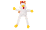 Peluche per cani con 5 squeaker – Growl Pulldozers Chuck il Pollo