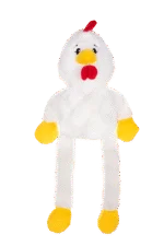 Peluche per cani con 5 squeaker – Growl Pulldozers Chuck il Pollo - immagine 2