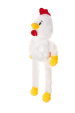 Peluche per cani con 5 squeaker – Growl Pulldozers Chuck il Pollo - immagine 3