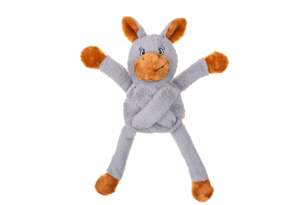 Peluche per cani con 5 squeaker – Growl Pulldozers Denny l’Asino - immagine 3