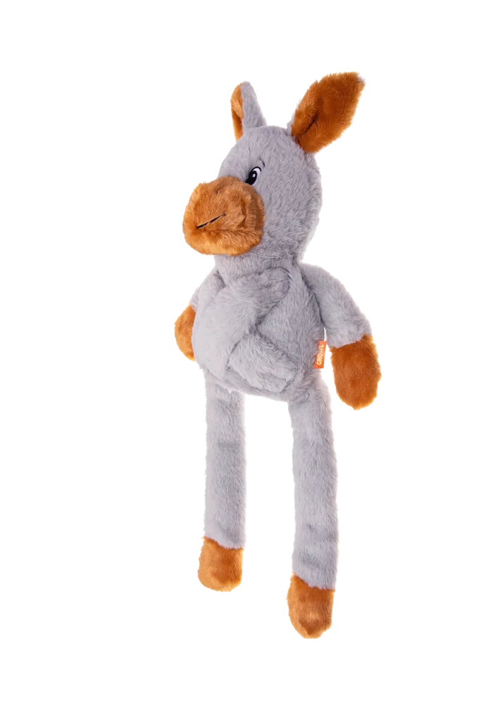 Peluche per cani con 5 squeaker – Growl Pulldozers Denny l’Asino - immagine 5
