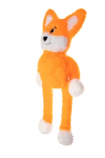 Giocattolo per cani in peluche con 5 squeaker – Growl Pulldozers Freddy la volpe - immagine 3