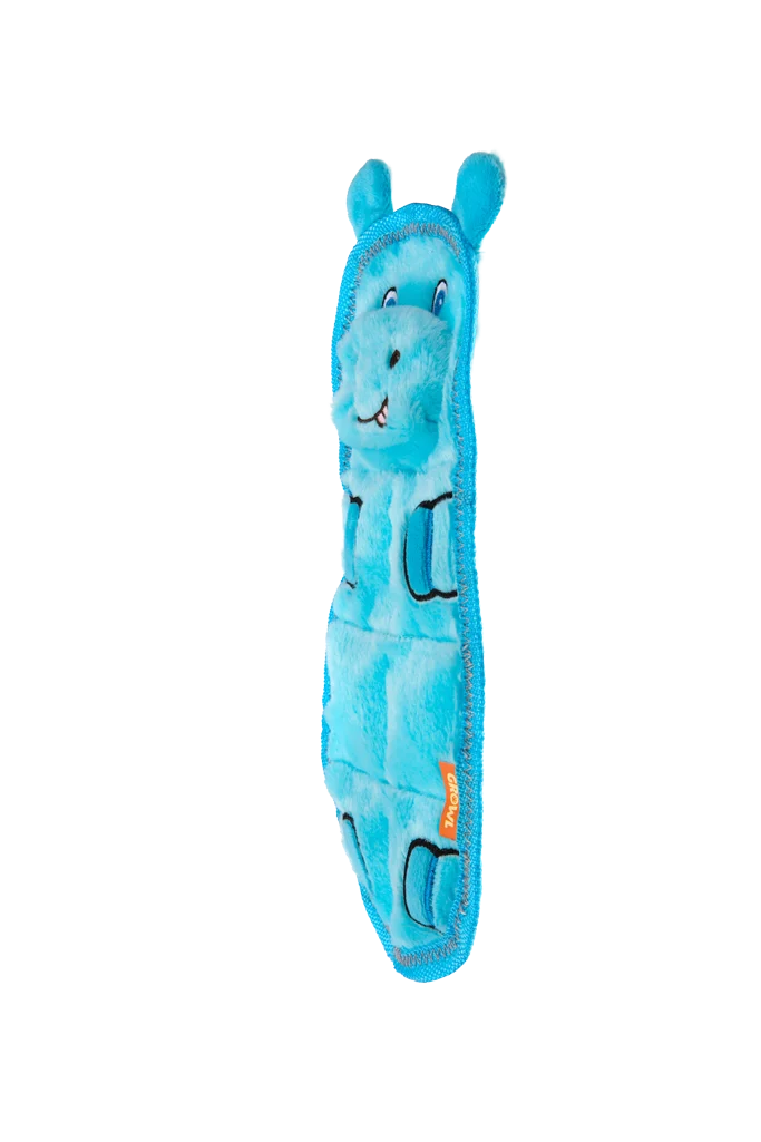 Peluche per cani piatto con 7 squeaker – Growl Zoo Matz Hugo l’Ippopotamo - immagine 3