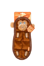 Peluche piatto per cani con 7 squeaker – Growl Zoo Matz Mildred la scimmia