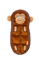Peluche piatto per cani con 7 squeaker – Growl Zoo Matz Mildred la scimmia - immagine 2