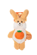 Peluche per cani con 2 squeaker e giocattolo nascosto – Growl Snackerz Bentley il coniglio