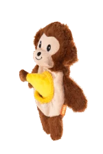 Peluche per cani con 2 squeaker e giochino nascosto – Growl Snackerz Milo la Scimmia - immagine 3