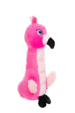 Peluche per cani fenicottero con tappetino sonoro e squeaker – Growl Belly Burdz Fione il Fenicottero - immagine 3