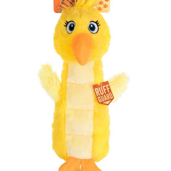 Peluche per Cani con Tappetino Sonoro e Squeaker – Growl Belly Burdz Sunny il Canarino