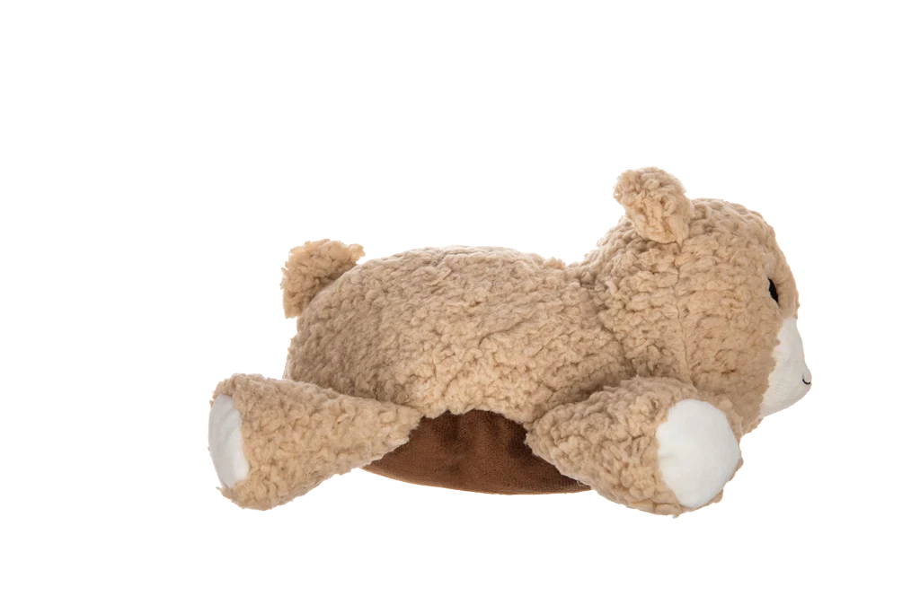 Peluche per cani in sherpa con squeaker grande – Growl Fuzzaroos Benny l'Orso - immagine 2