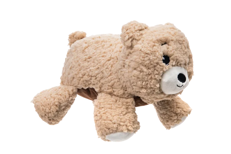 Peluche per cani in sherpa con squeaker grande – Growl Fuzzaroos Benny l'Orso - immagine 3