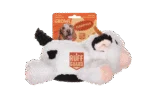 Peluche per cani in sherpa con squeaker grande – Growl Fuzzaroos Coco la mucca