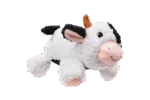 Peluche per cani in sherpa con squeaker grande – Growl Fuzzaroos Coco la mucca - immagine 3