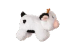 Peluche per cani in sherpa con squeaker grande – Growl Fuzzaroos Coco la mucca - immagine 4