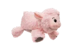 Peluche per cani in sherpa con squeaker grande – Growl Fuzzaroos Lolly l’agnellino - immagine 3