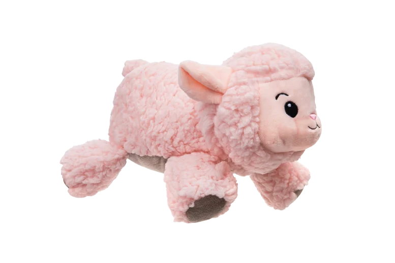 Peluche per cani in sherpa con squeaker grande – Growl Fuzzaroos Lolly l’agnellino - immagine 3