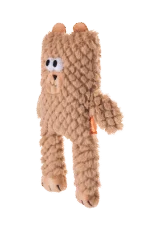 Peluche per cani a forma di cubo con squeaker – Growl Block Heads Boxy l'Orso - immagine 3