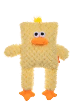 Peluche per cani a forma di cubo con squeaker – Growl Block Heads Cheepers il Pulcino - immagine 2