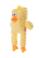 Peluche per cani a forma di cubo con squeaker – Growl Block Heads Cheepers il Pulcino - immagine 3