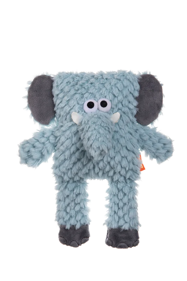 Peluche per cani con forma a blocco e squeaker – Growl Block Heads Trunky l’elefante - immagine 2
