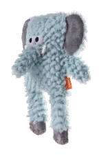 Peluche per cani con forma a blocco e squeaker – Growl Block Heads Trunky l’elefante - immagine 3