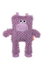 Peluche per cani a forma di blocco con squeaker – Growl Block Heads Chompy l’Ippopotamo - immagine 2