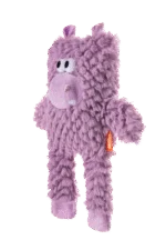 Peluche per cani a forma di blocco con squeaker – Growl Block Heads Chompy l’Ippopotamo - immagine 3