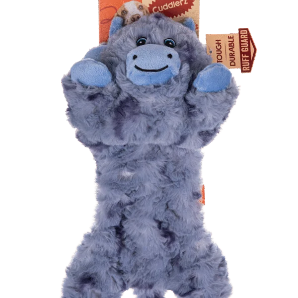 Peluche per cani con 5 squeaker e carta frusciante – Growl Cuddlerz Chewy la Mucca