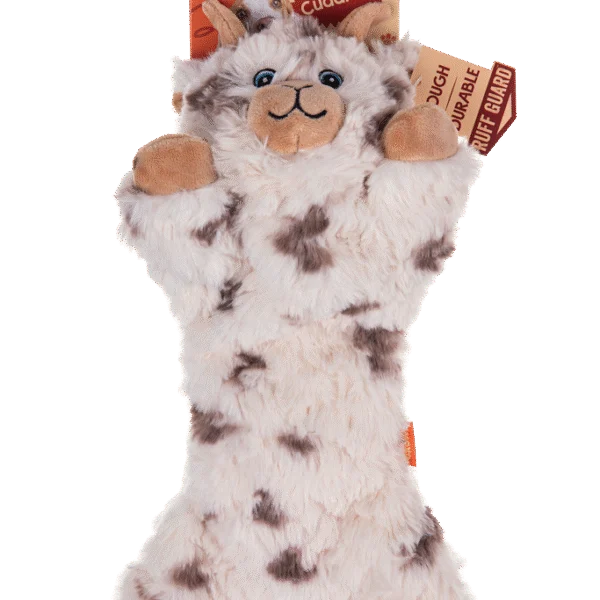 Peluche per cani con 5 squeaker e carta frusciante – Growl Cuddlerz Nibblers la Capra