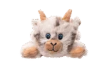 Peluche per cani con 5 squeaker e carta frusciante – Growl Cuddlerz Nibblers la Capra - immagine 2