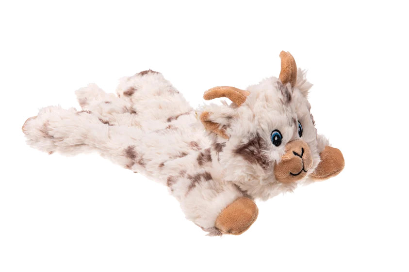 Peluche per cani con 5 squeaker e carta frusciante – Growl Cuddlerz Nibblers la Capra - immagine 3