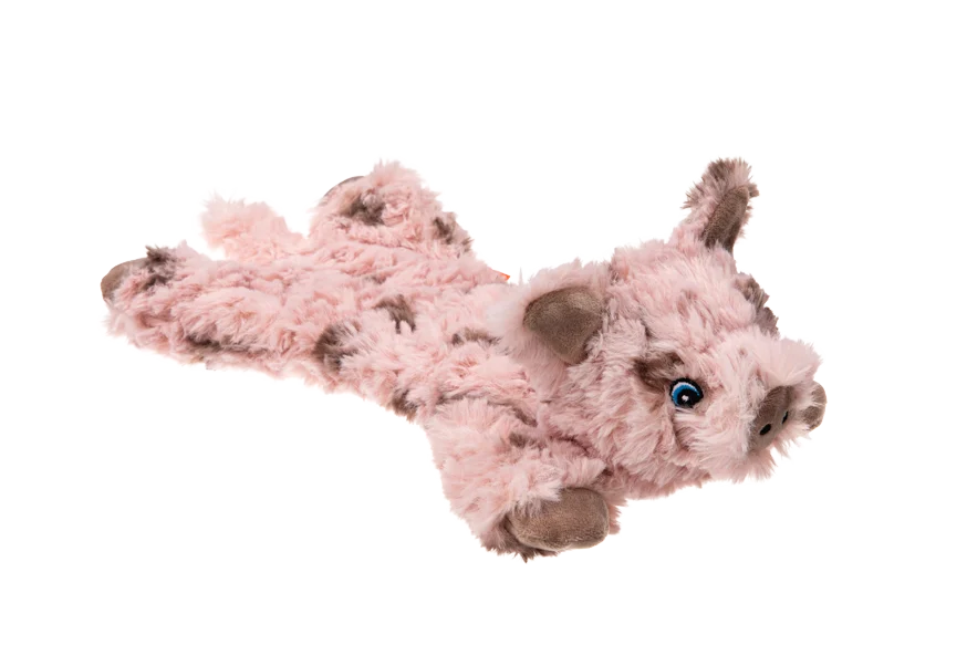Peluche per cani con 5 squeaker e carta frusciante – Growl Cuddlerz Snorters il Maiale - immagine 3