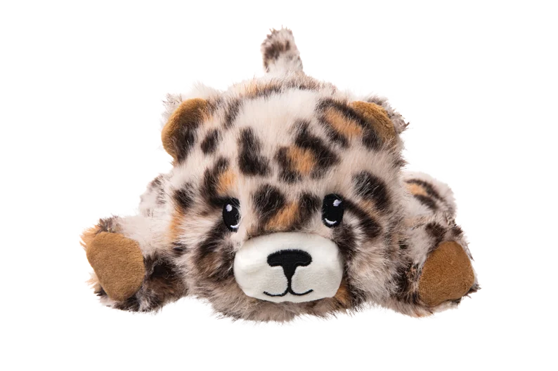 Peluche per cani con cuciture robuste – Growl Snugglez Larry il leopardo - immagine 2